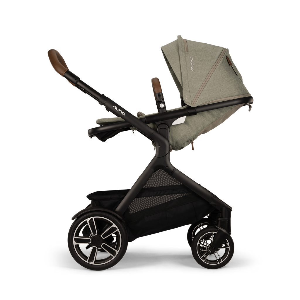 Nuna - Demi Next Stroller + Rider Board - Hazelwood-Single-to-Double Strollers-Posh Baby