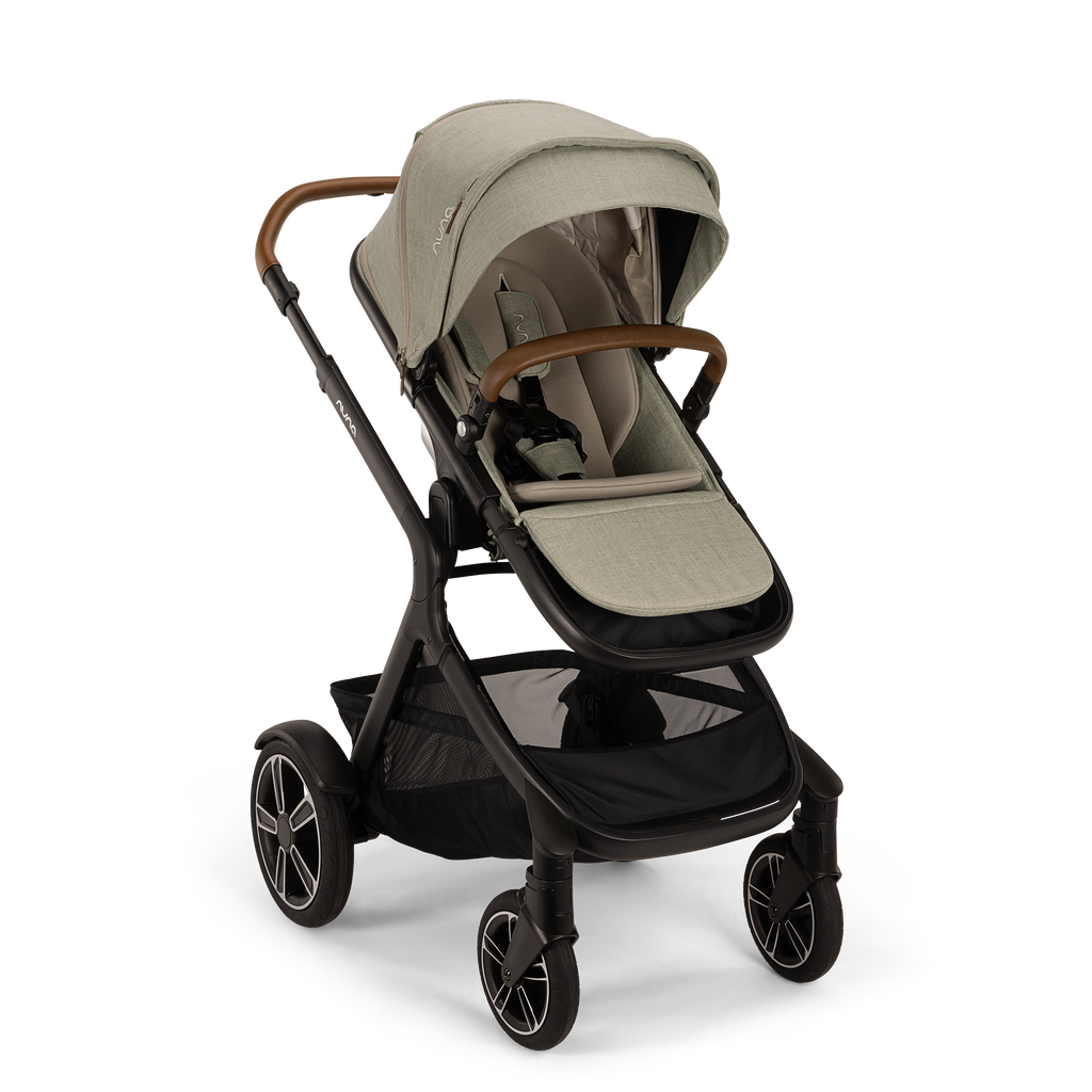 Nuna - Demi Next Stroller + Rider Board - Hazelwood-Single-to-Double Strollers-Posh Baby