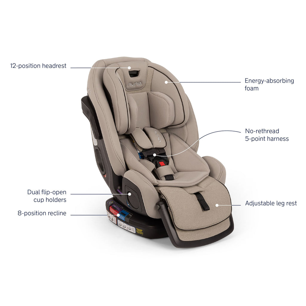 Nuna - Exec All-in-One Car Seat - Biscotti-Convertible Car Seats-Posh Baby