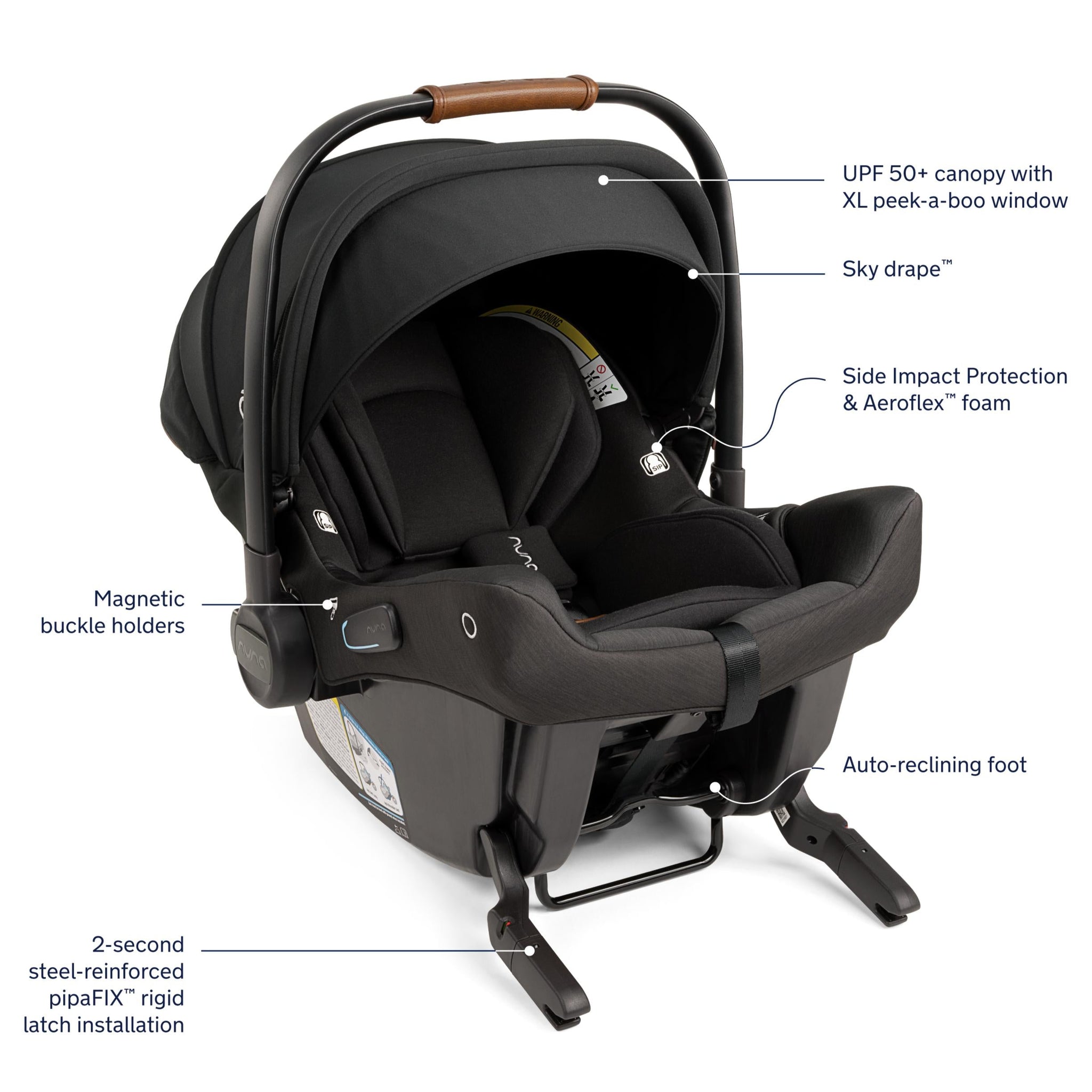 Shop Tax Free for Nuna Mixx NEXT Pipa URBN Travel System Granite Posh Baby