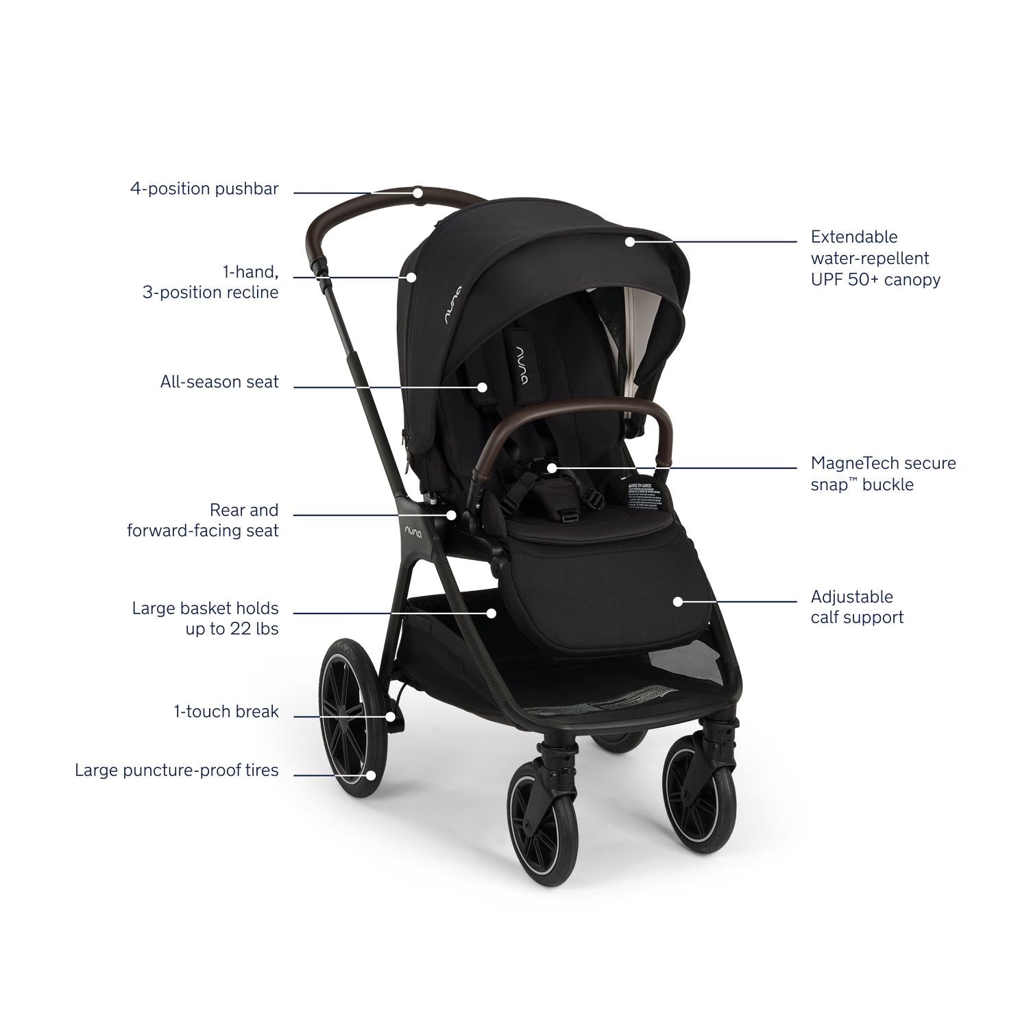 TRIV LX Stroller - Caviar