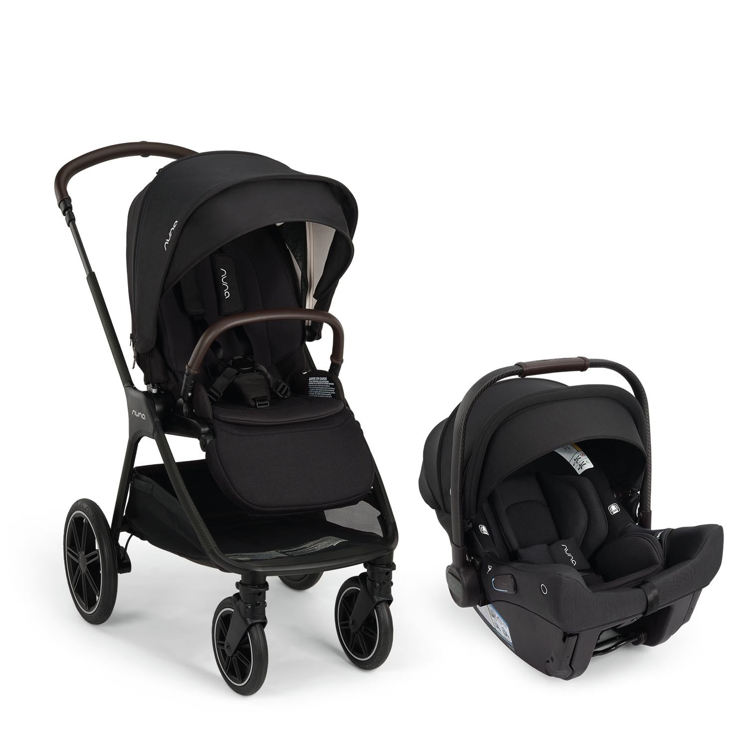 nuna trvl stroller caviar Nuna PIPA Urbn & TRVL LX Travel System Caviar w/ Chocolate