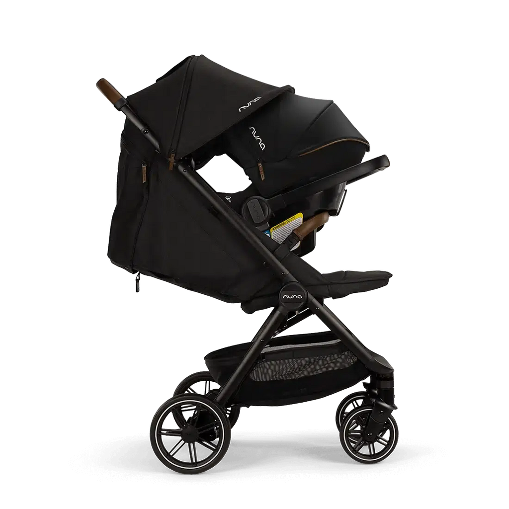 Nuna - Pipa URBN + TRVL LX Stroller Travel System - Caviar-Car Seat + Stroller Bundles-Posh Baby