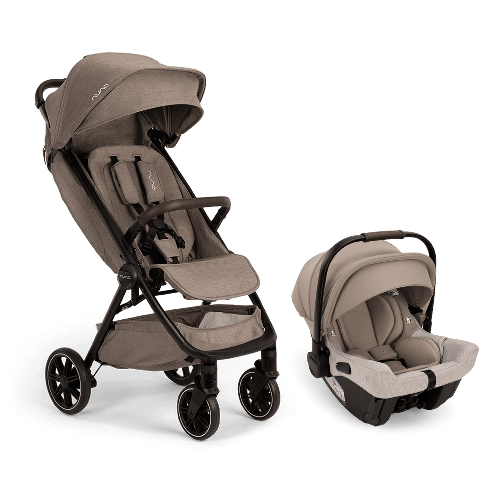 Nuna - Pipa URBN + TRVL LX Stroller Travel System - Cedar-Car Seat + Stroller Bundles-Posh Baby