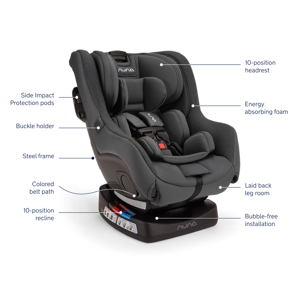 Nuna - Rava Flame Retardant Free Convertible Car Seat - Ocean-Convertible Car Seats-Posh Baby