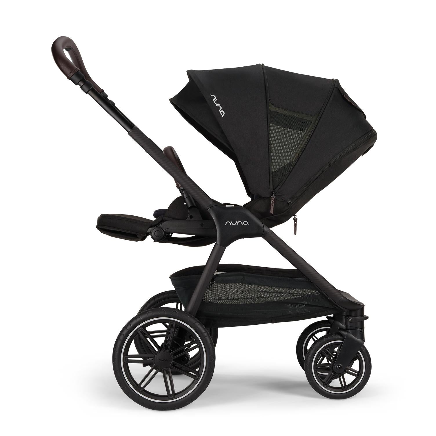 Nuna TRIV lx Stroller Caviar with Chocolate | Posh Baby