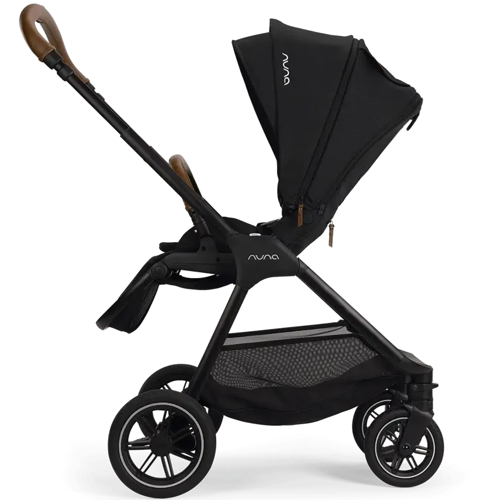 Nuna - Triv Next Stroller - Caviar-Full Size Strollers-Posh Baby