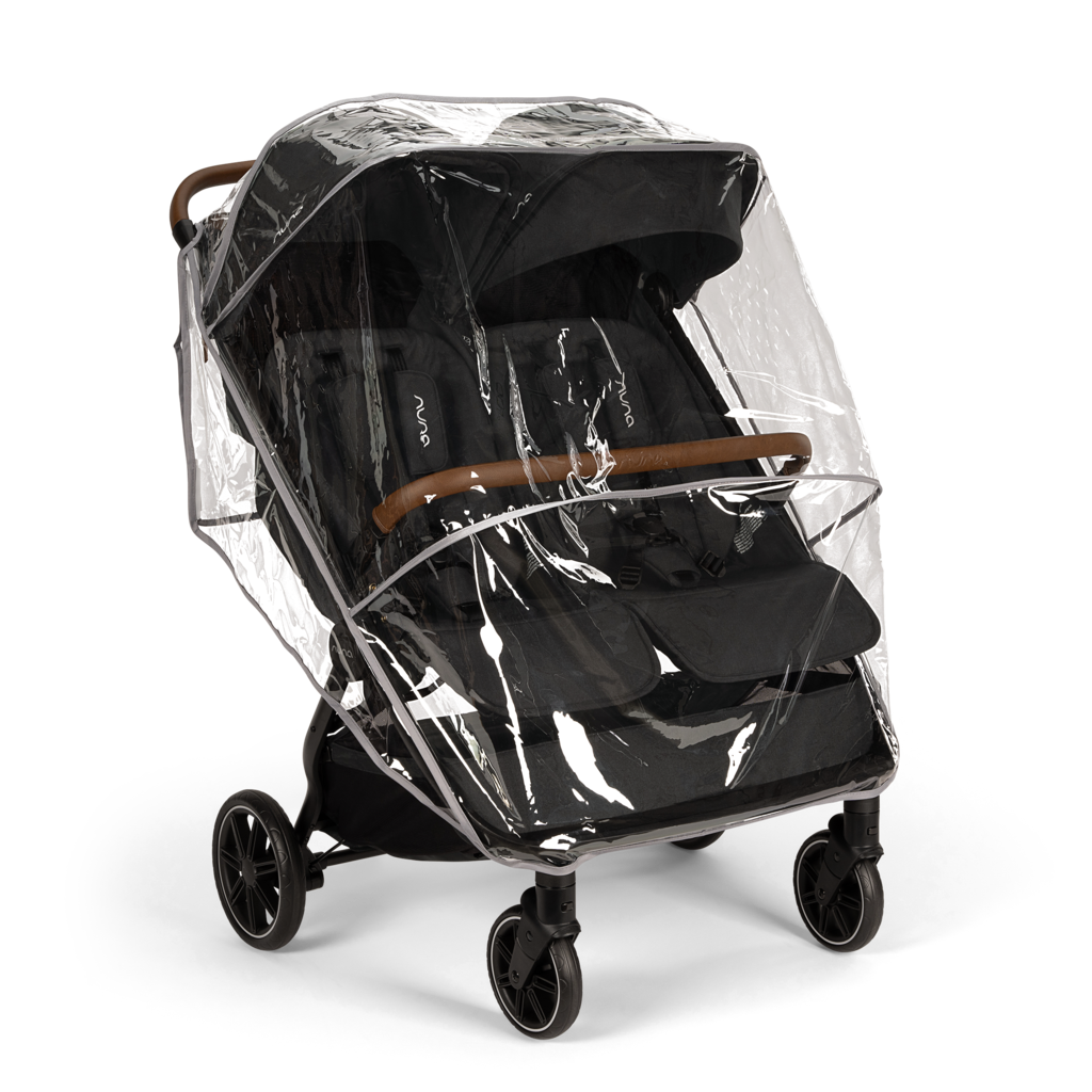 Nuna - TRVL DUBL Stroller - Caviar-Lightweight + Travel Strollers-Posh Baby