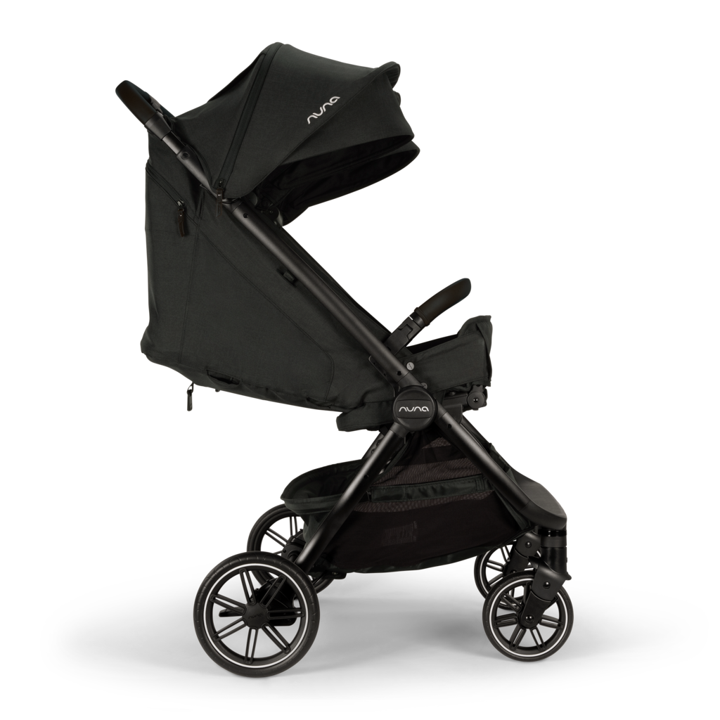 Nuna - TRVL DUBL Stroller - Caviar-Lightweight + Travel Strollers-Posh Baby