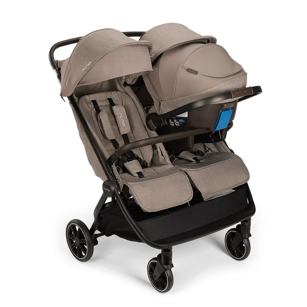 Nuna - TRVL DUBL Stroller - Cedar-Lightweight + Travel Strollers-Posh Baby