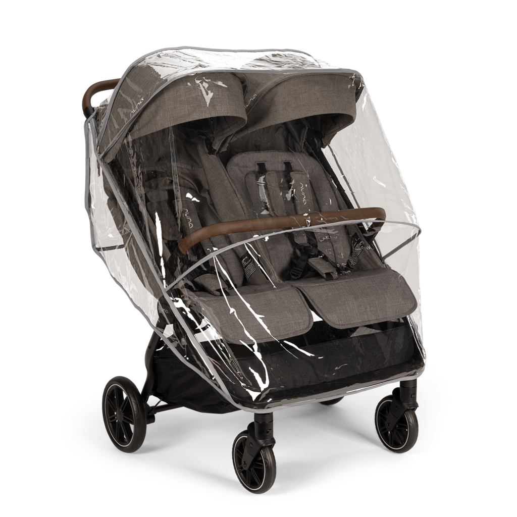 Nuna - TRVL DUBL Stroller - Granite-Lightweight + Travel Strollers-Posh Baby