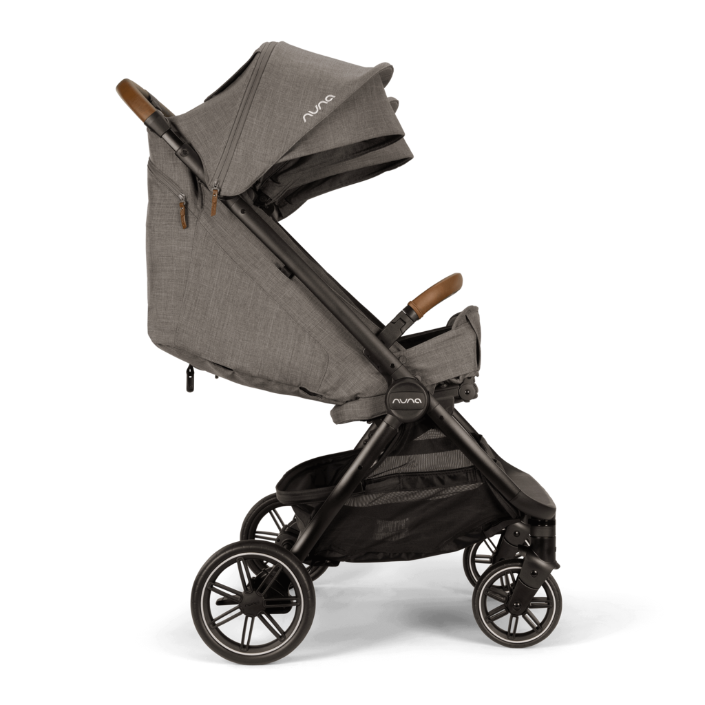 Nuna - TRVL DUBL Stroller - Granite-Lightweight + Travel Strollers-Posh Baby