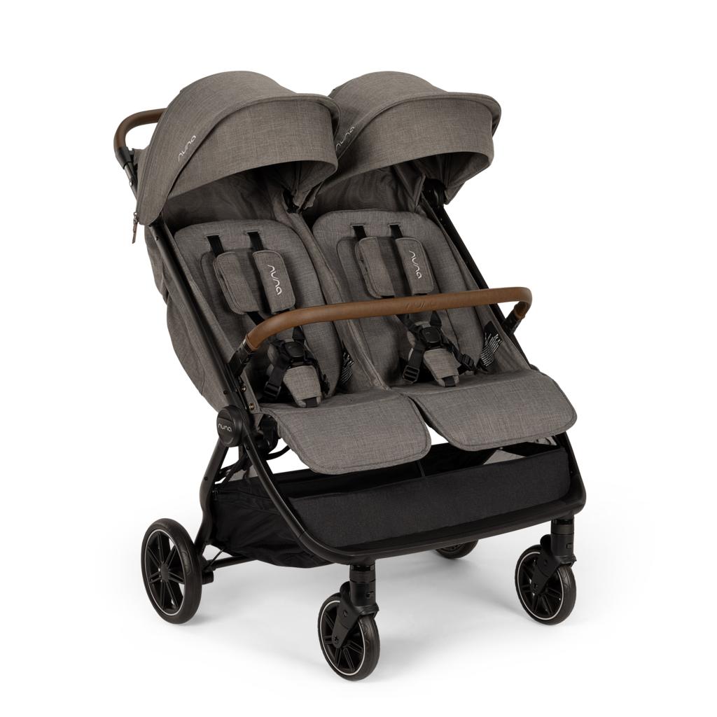 Nuna TRVL DUBL Stroller Granite | Posh Baby