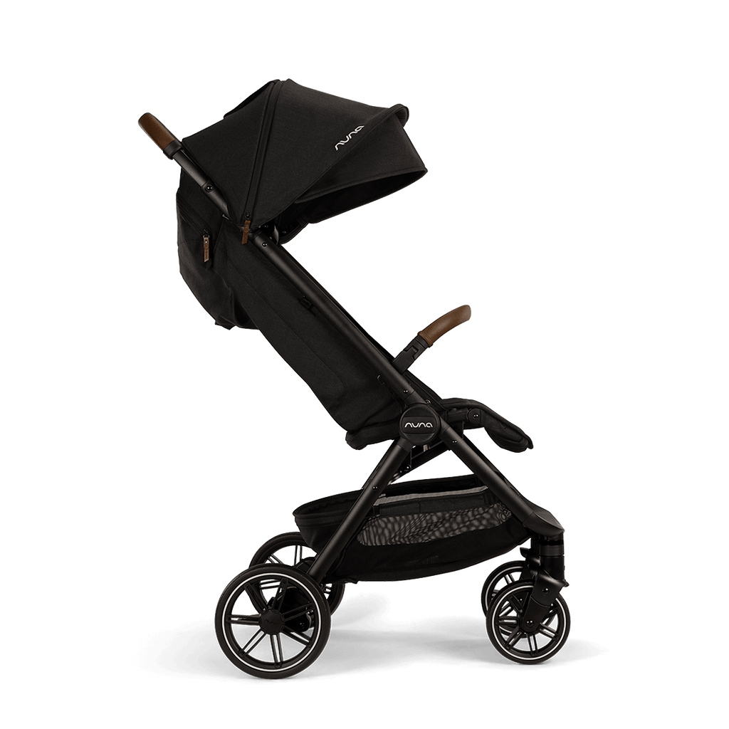 Nuna - TRVL LX Stroller - Caviar-Lightweight + Travel Strollers-Posh Baby