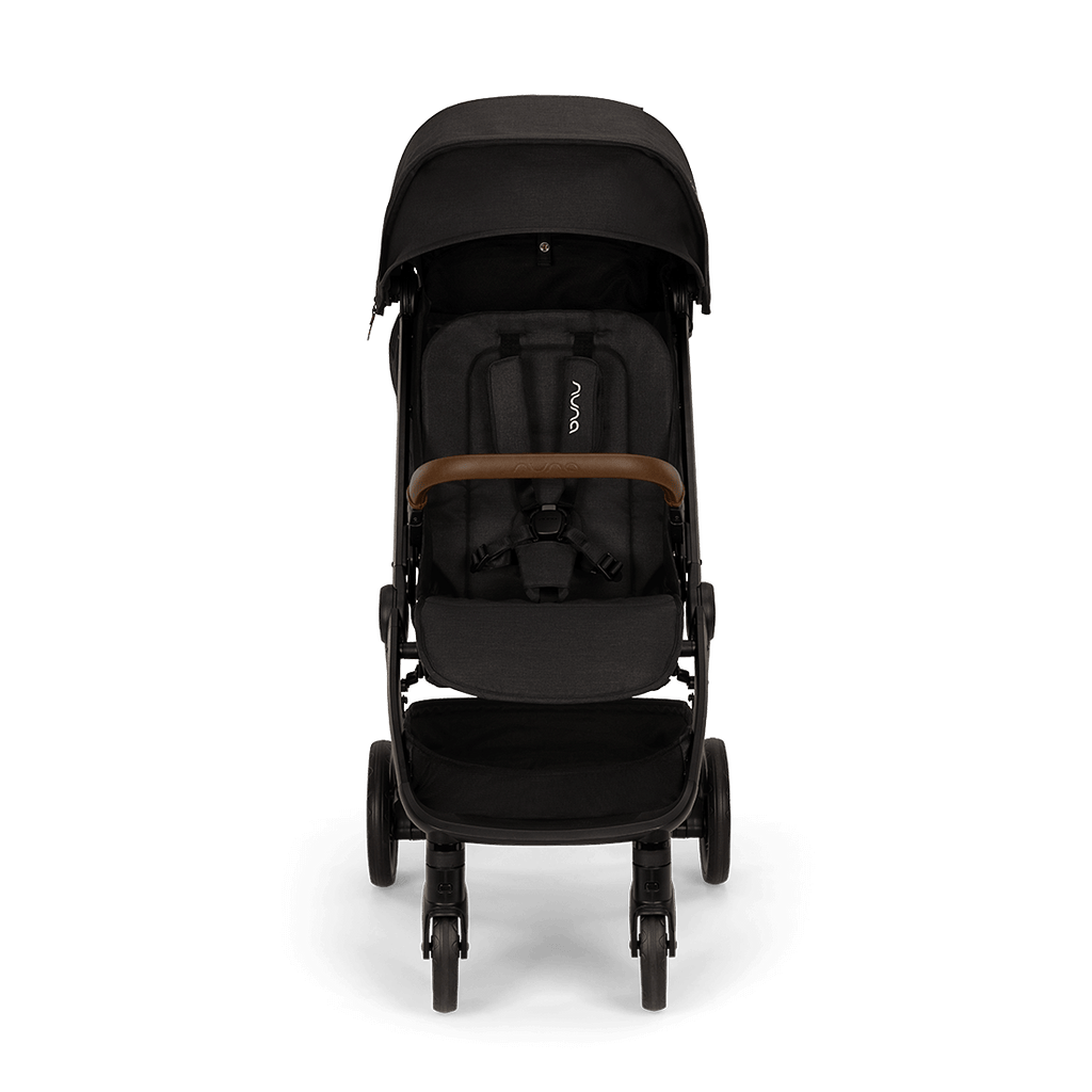 Nuna - TRVL LX Stroller - Caviar-Lightweight + Travel Strollers-Posh Baby