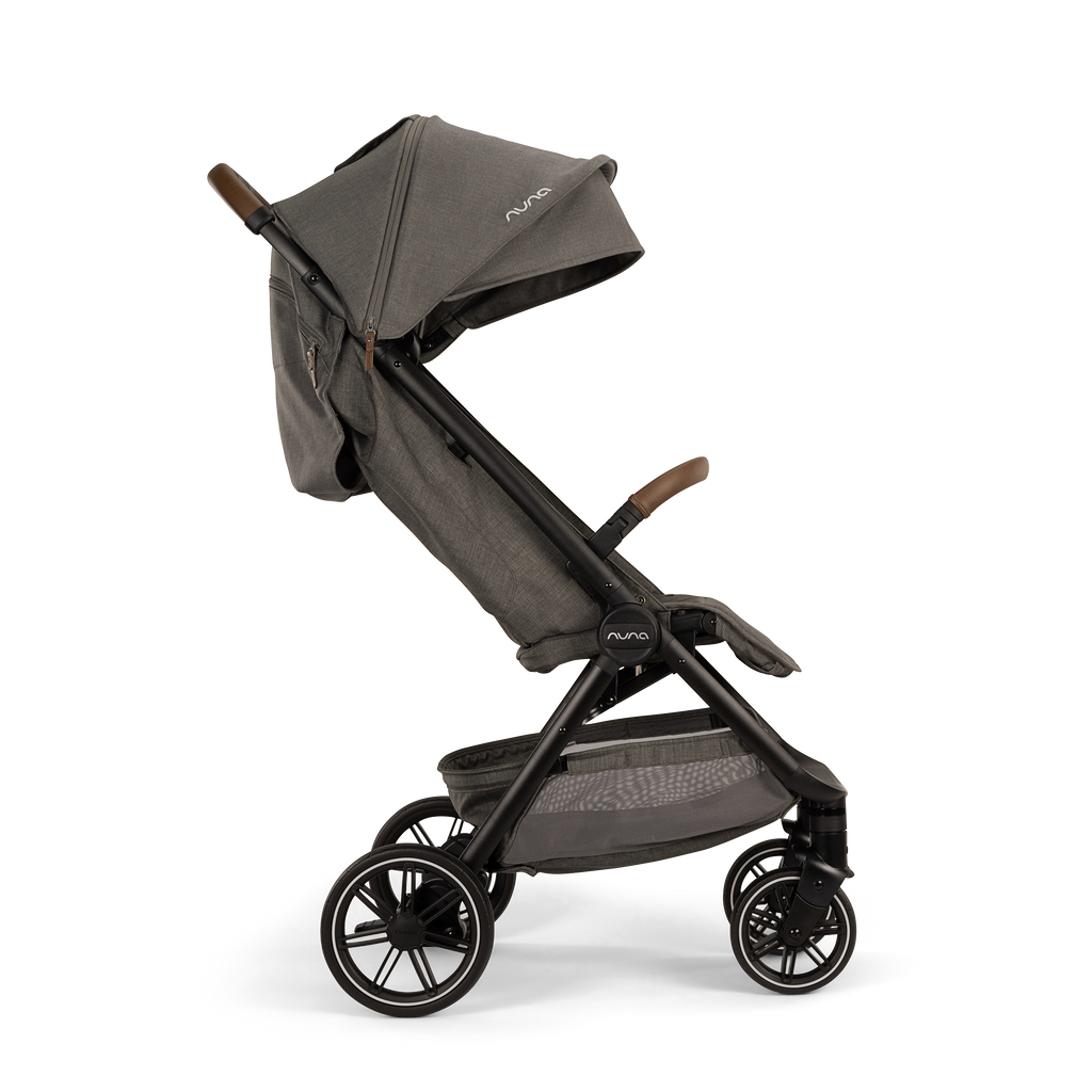 Nuna - TRVL LX Stroller - Granite-Lightweight + Travel Strollers-Posh Baby