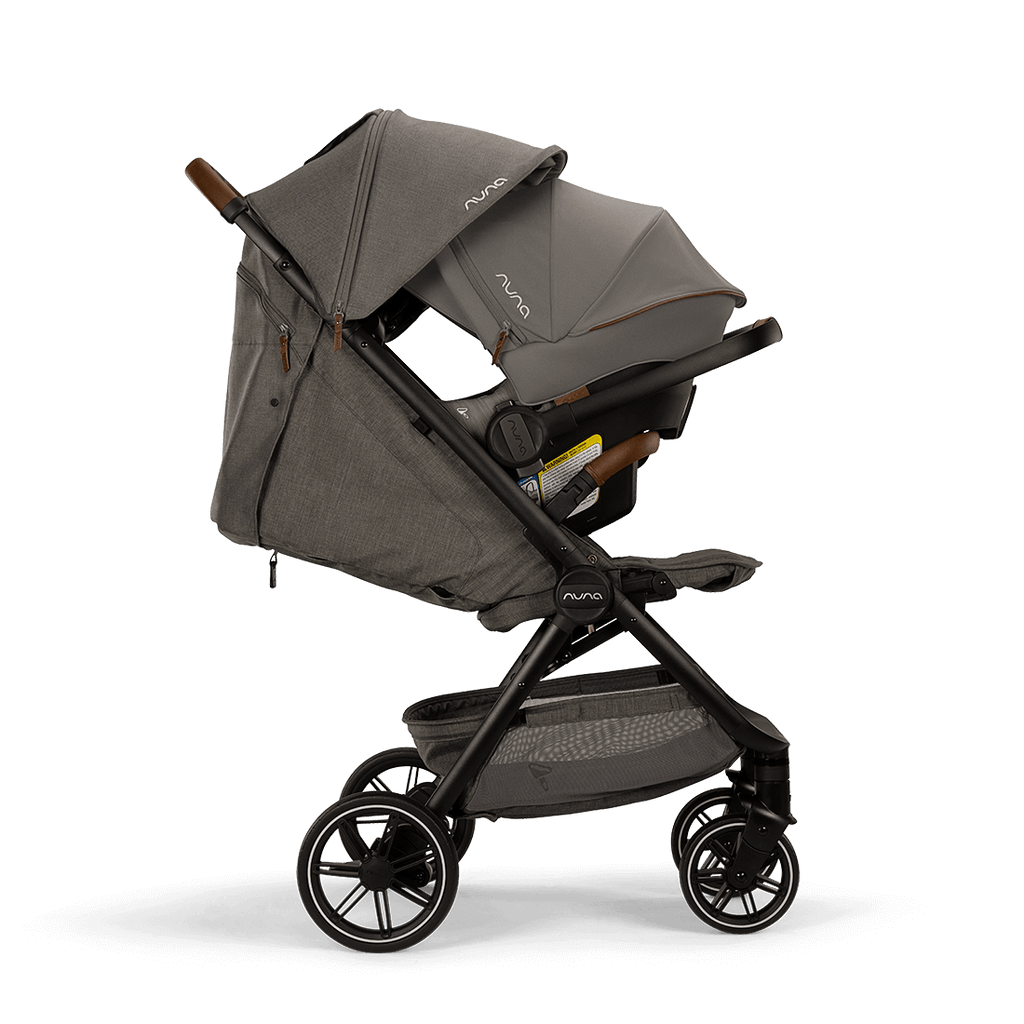 Nuna - TRVL LX Stroller - Granite-Lightweight + Travel Strollers-Posh Baby