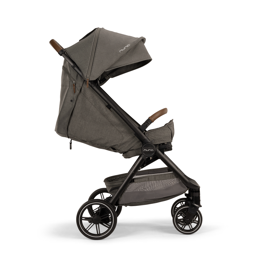 Nuna - TRVL LX Stroller - Granite-Lightweight + Travel Strollers-Posh Baby