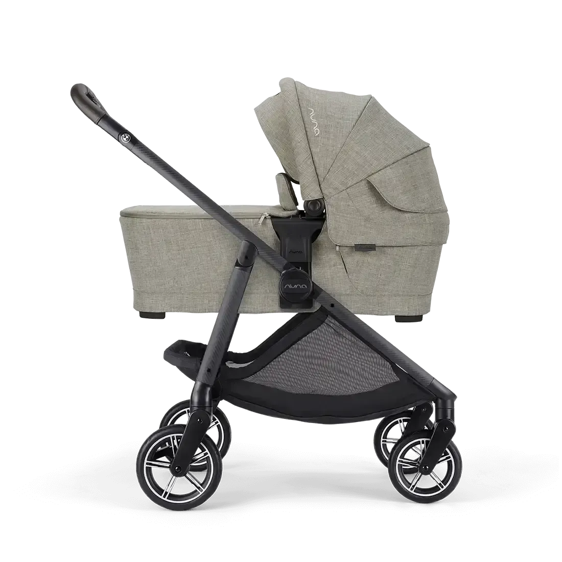 SWIV & TRIV Series Bassinet + Stand by Nuna Umber (BMW Collection)