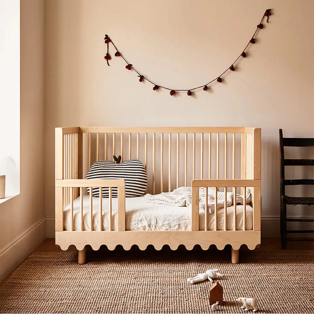 Oeuf - Moss Crib Toddler Bed Conversion Kit - Birch-Crib Conversions + Rails-Birch-Posh Baby