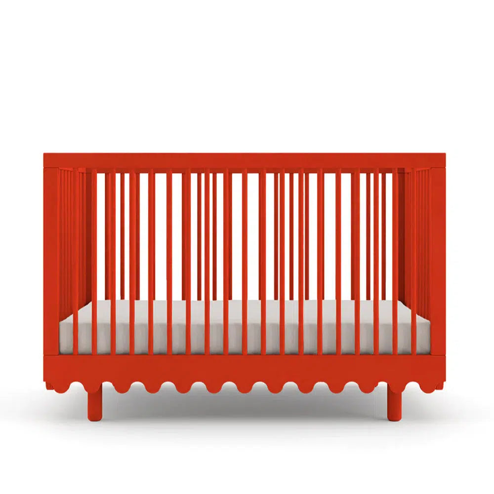 Oeuf - Moss Crib - Tomato Red-Cribs-Posh Baby