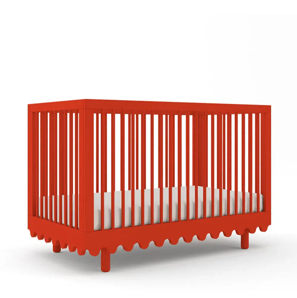 Oeuf - Moss Crib - Tomato Red-Cribs-Posh Baby