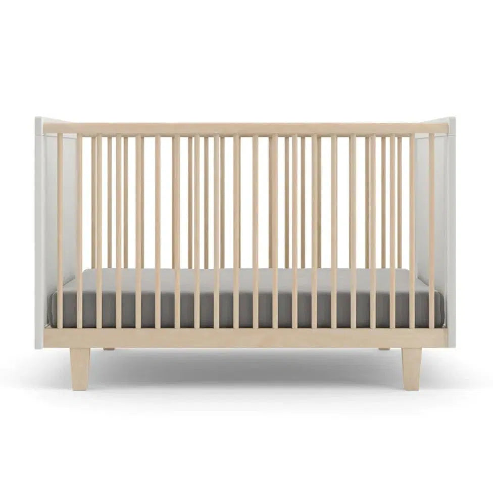 Oeuf - Rhea Crib - Birch + White-Cribs-Posh Baby