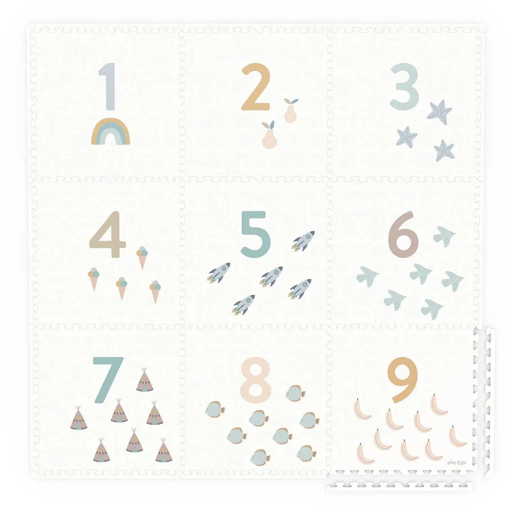 Play + Go - Puzzlemat - Numbers/Dots-Play Gyms + Play Mats-Posh Baby