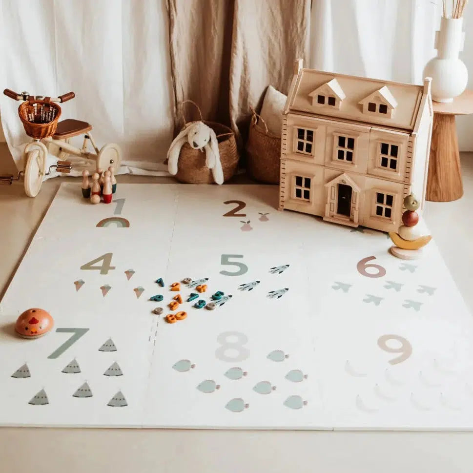 Play + Go - Puzzlemat - Numbers/Dots-Play Gyms + Play Mats-Posh Baby