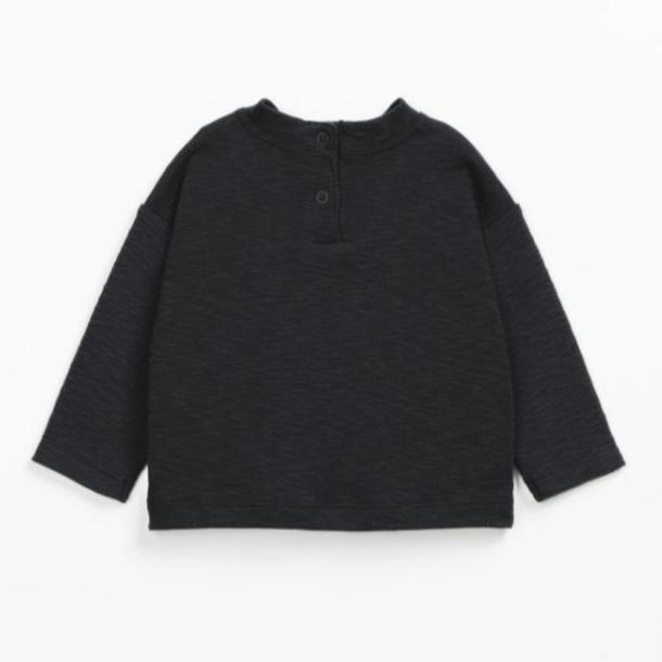 Play Up - Organic Long Sleeve Tee - Navy-Long Sleeves-3-6M (6M)-Posh Baby