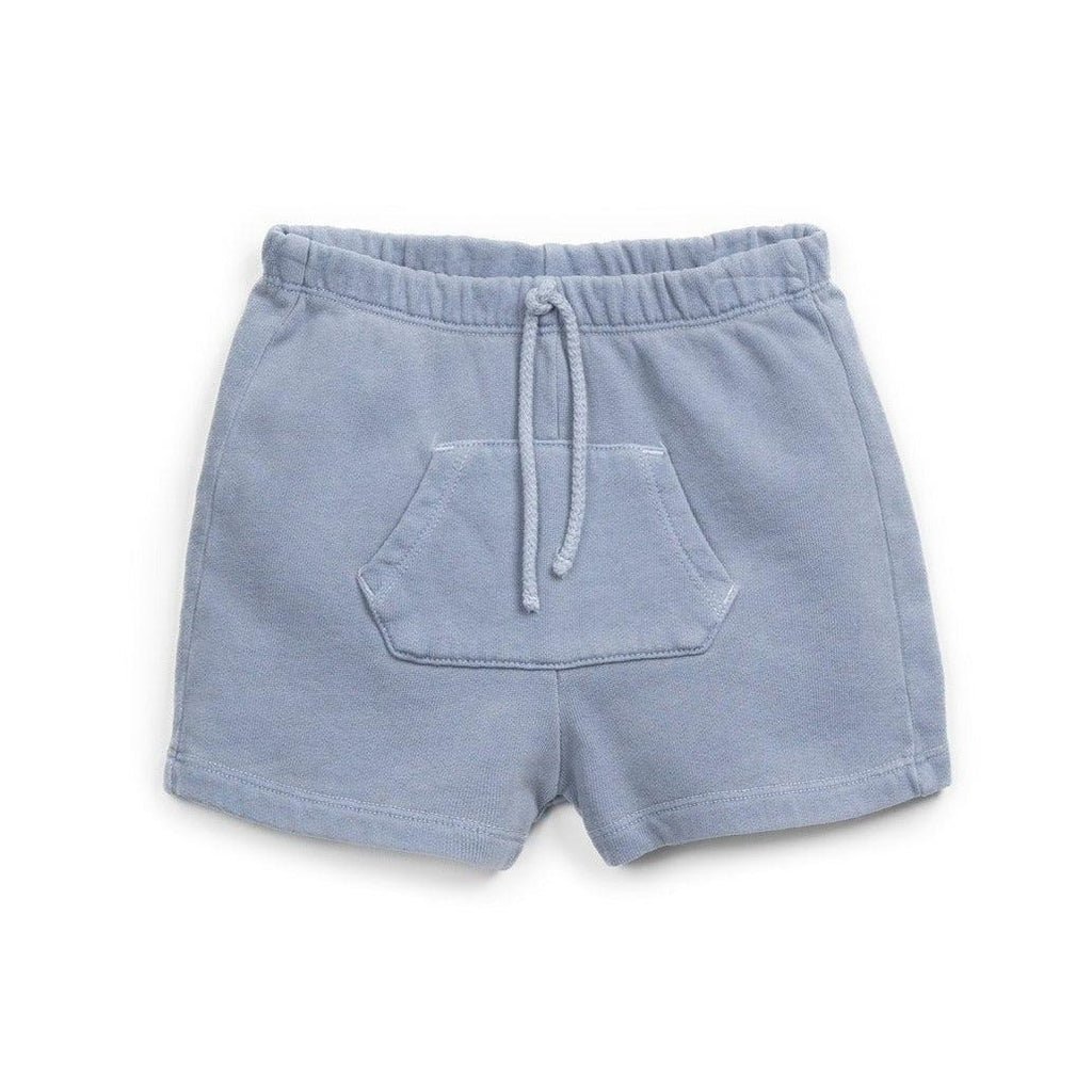 Play Up - Organic Shorts - Dusty Blue-Bottoms-3-6M-Posh Baby