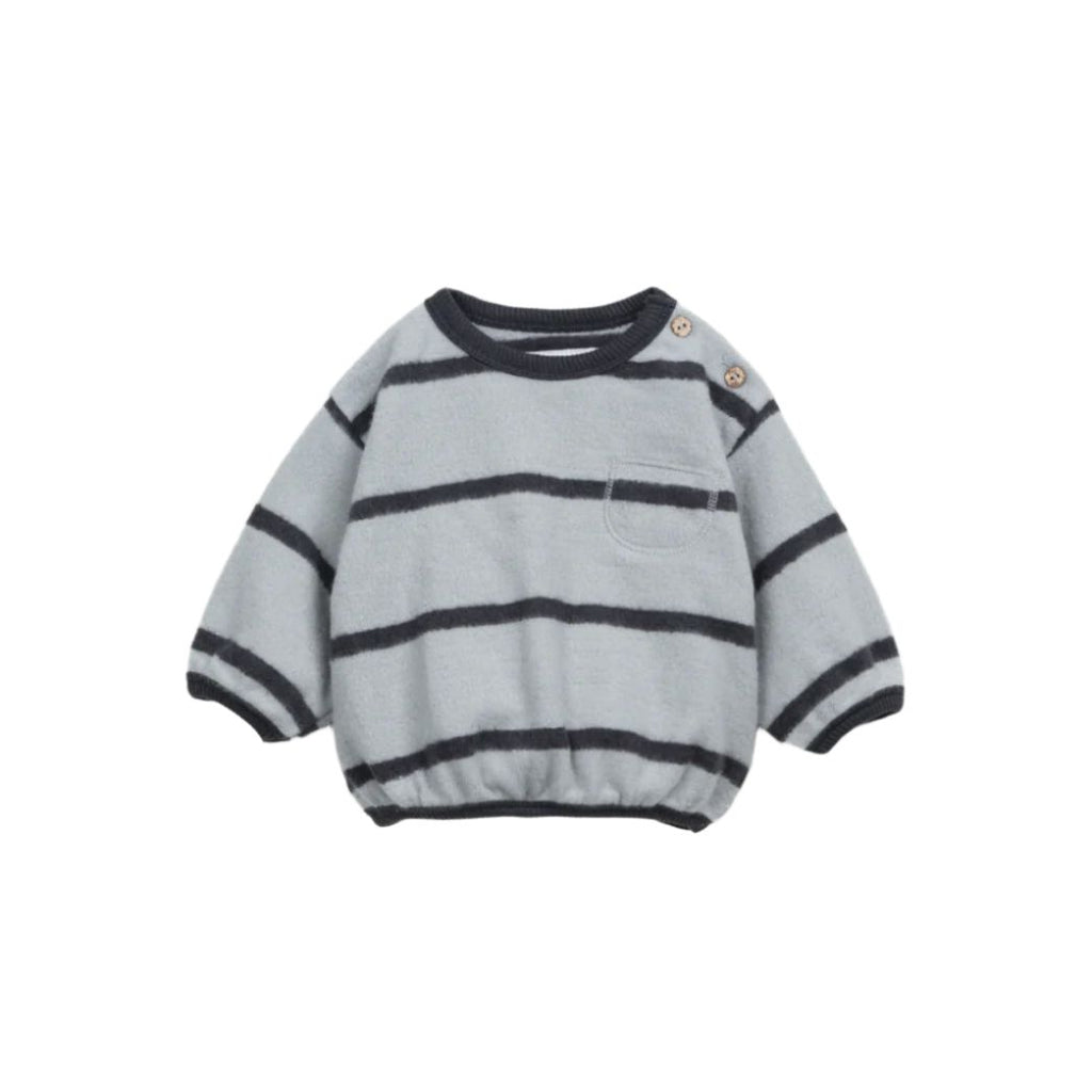 Play Up - Organic Top + Legging Set - Grey Stripes-Sets-Newborn (1M)-Posh Baby