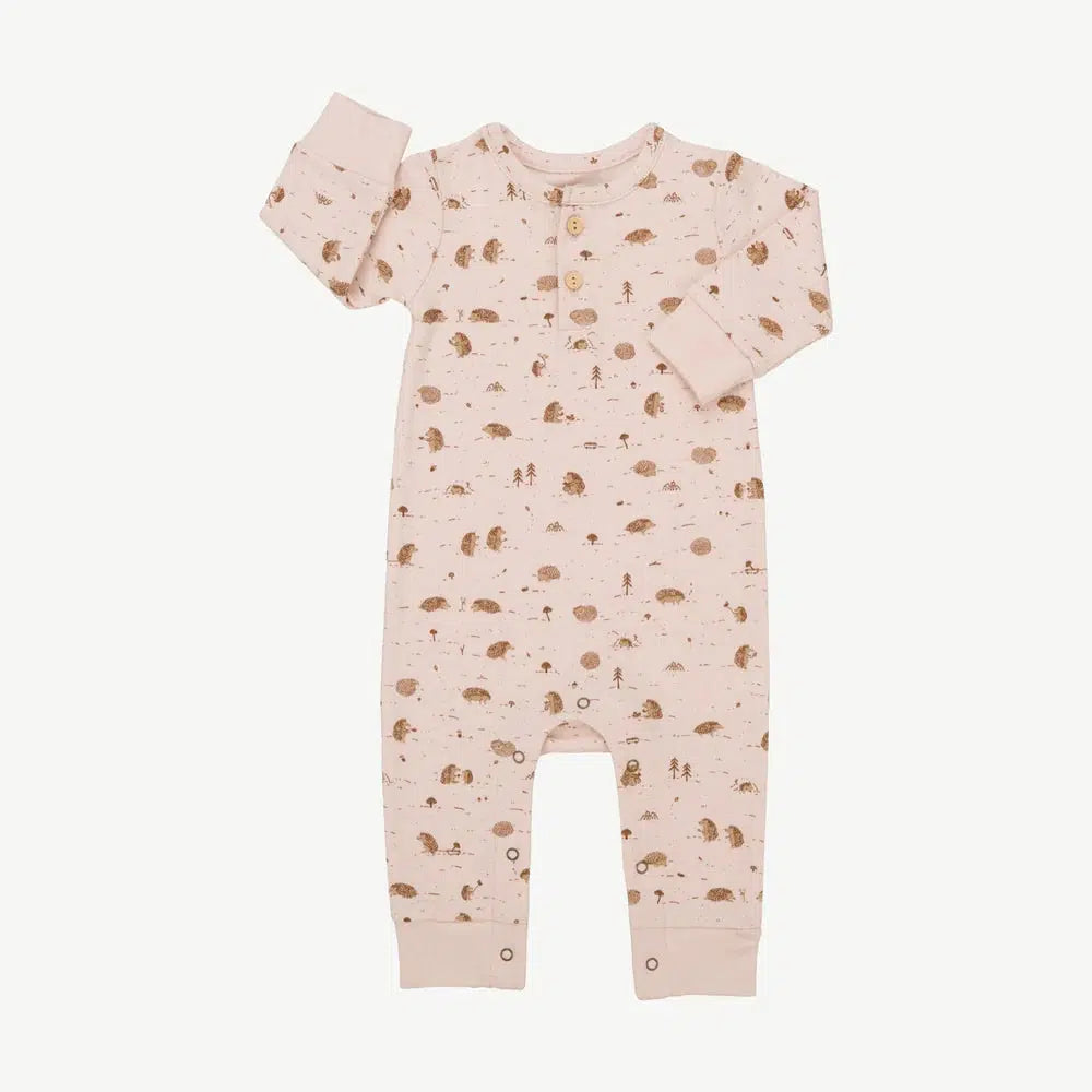 Red Caribou - Organic Pima Cotton Jumpsuit - Hedgies-Footies + Rompers (Fashion)-0-3M-Posh Baby