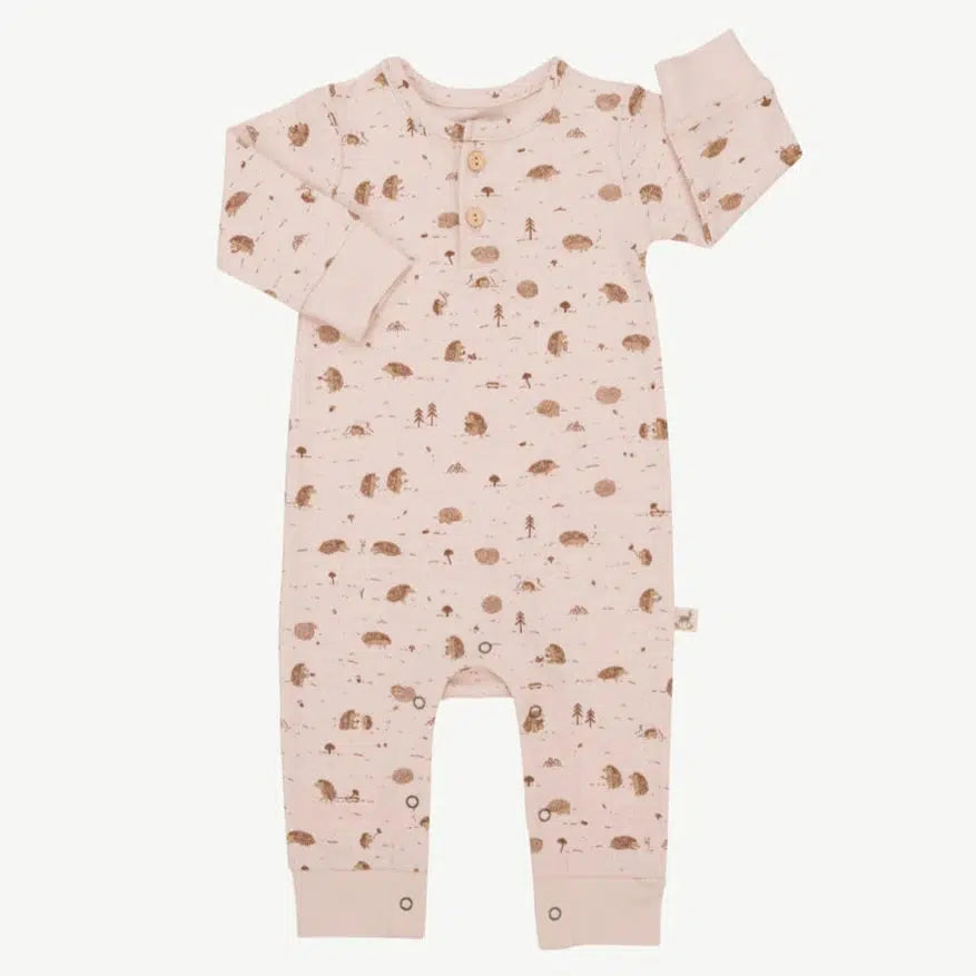 Red Caribou - Organic Pima Cotton Jumpsuit - Hedgies-Footies + Rompers (Fashion)-0-3M-Posh Baby