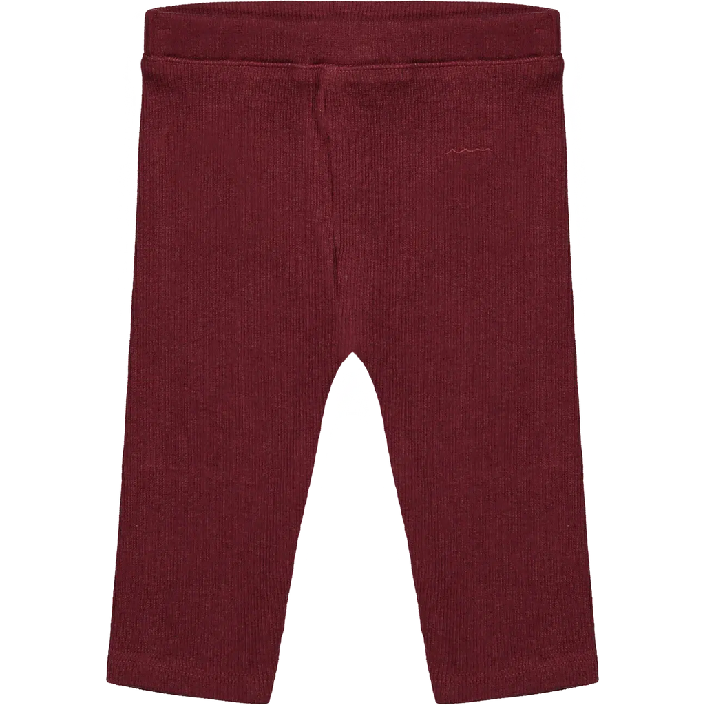 Riffle Amsterdam - Organic Legging - Dark Red-Bottoms-0-3M (56)-Posh Baby