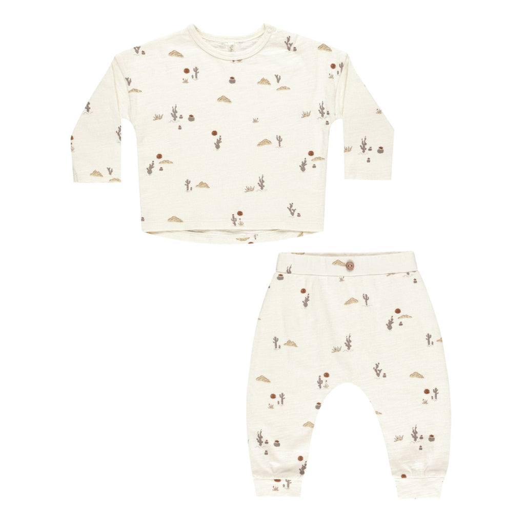 Rylee + Cru - Long Sleeve Tee + Pant Set - Desert-Sets-0-3M-Posh Baby