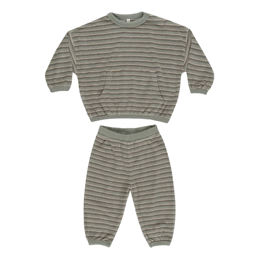 Rylee + Cru - Relaxed Top + Pant Set - Retro Stripe-Sets-3-6M-Posh Baby