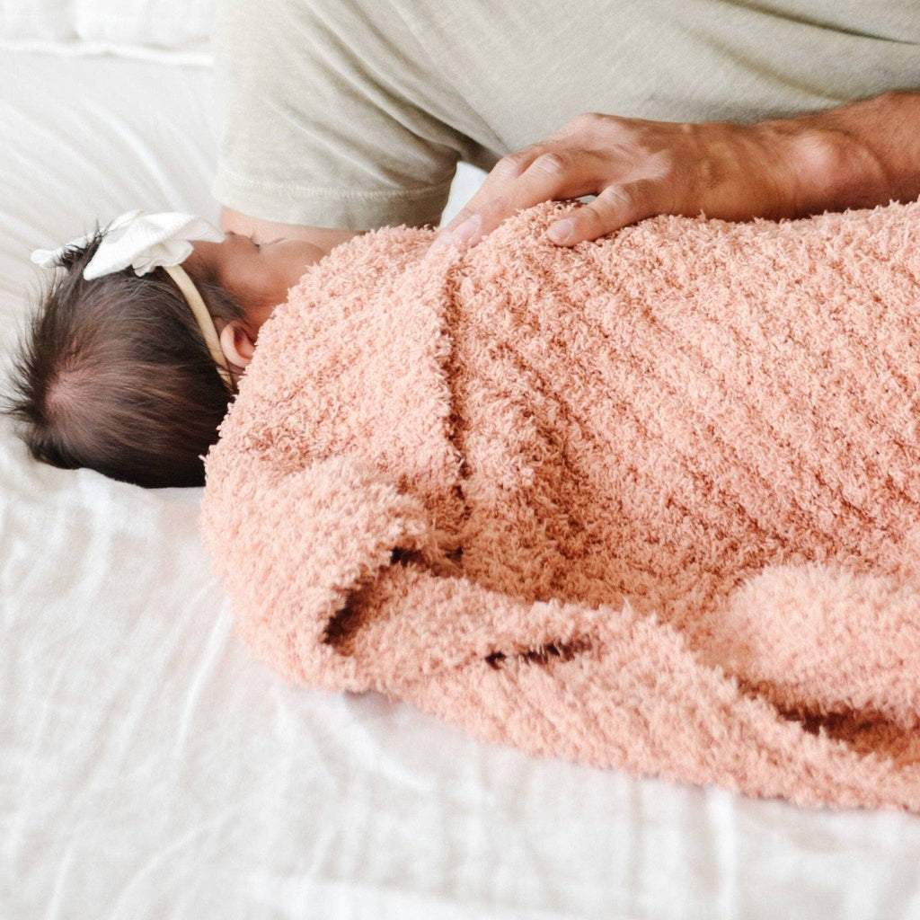 Saranoni - Ribbed Bamboni® Mini Blanket-Lovey + Security Blankets-Moonbeam-Posh Baby