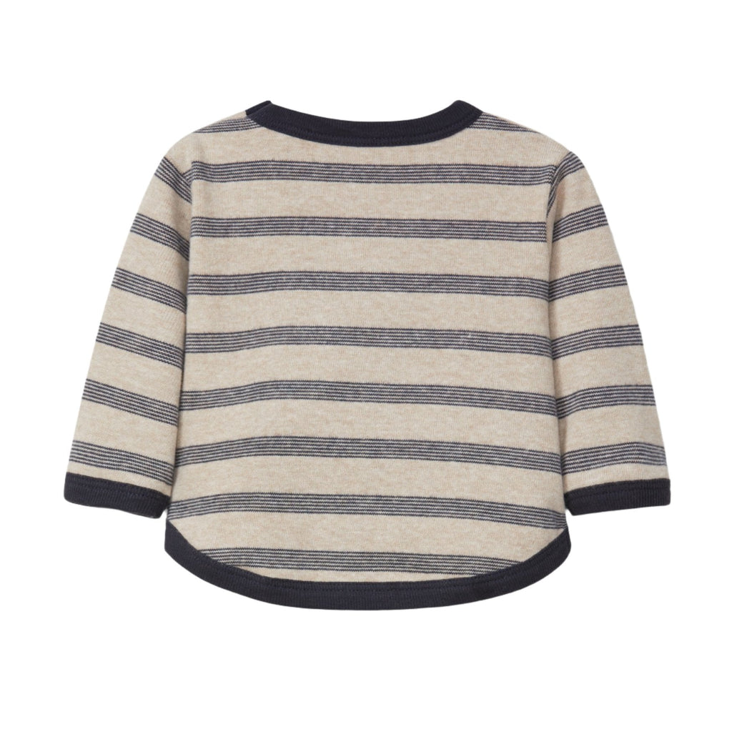 Snug (Portugal) - Long Sleeve Top - Navy Stripe-Long Sleeves-0-3M (3M)-Posh Baby