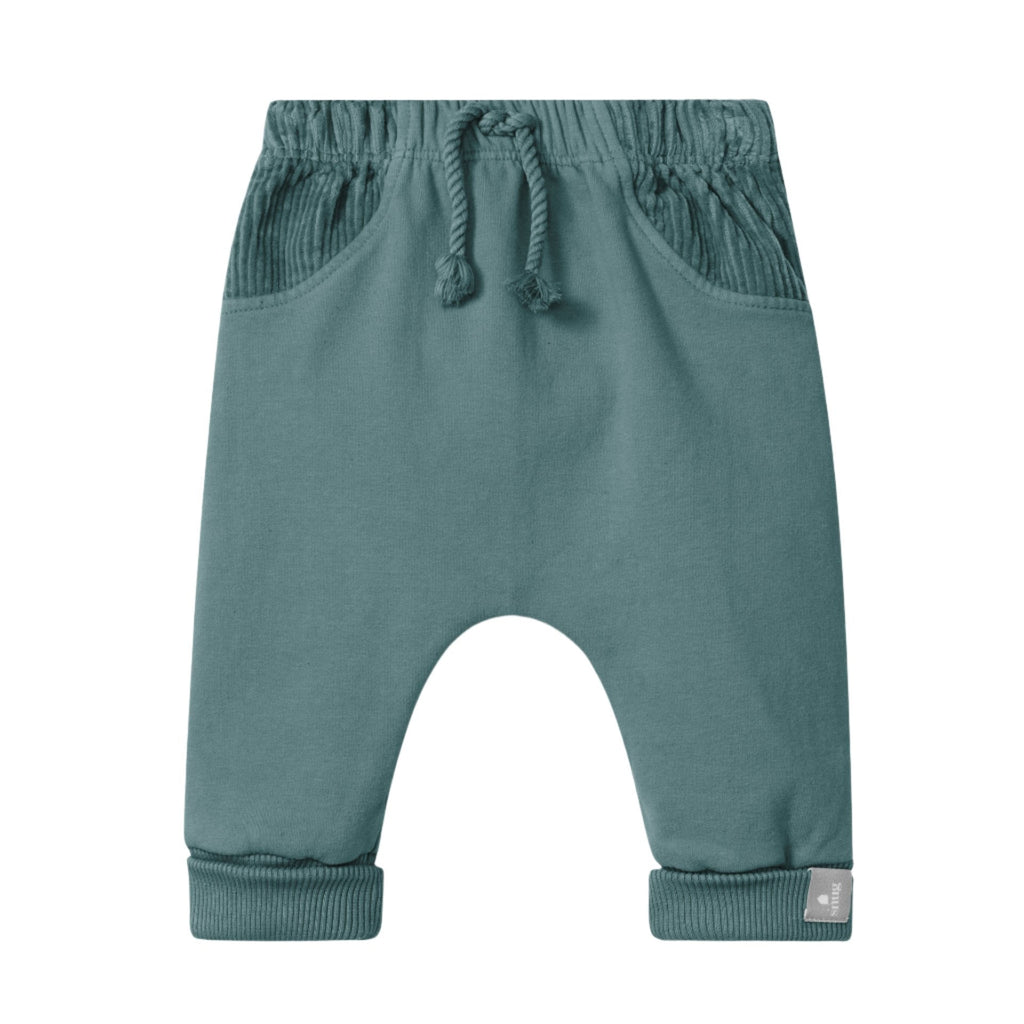 Snug (Portugal) - Organic Pants - Petrol Blue-Bottoms-0-3M (3M)-Posh Baby