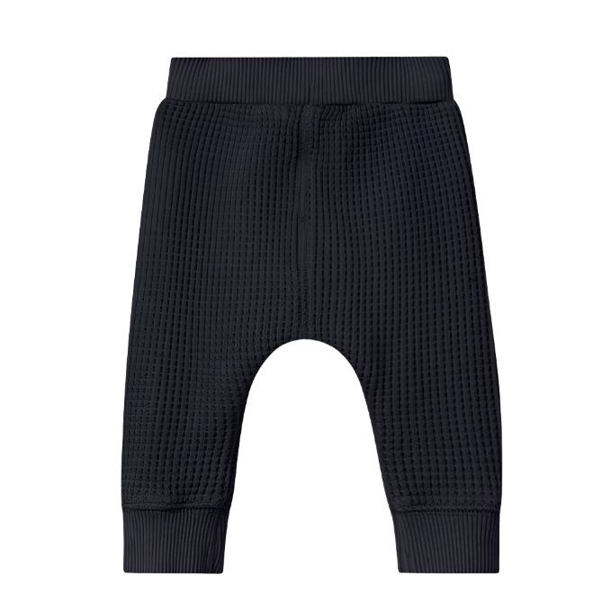 Snug (Portugal) - Organic Waffle Weave Leggings - Navy-Bottoms-0-3M (3M)-Posh Baby