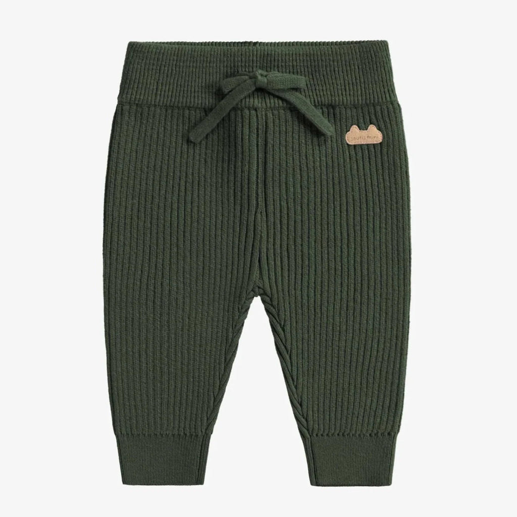 Souris Mini - Knit Pants - Green-Bottoms-0-3M-Posh Baby