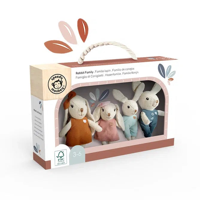 Speedy Monkey - Rabbit Family-Interactive-Posh Baby