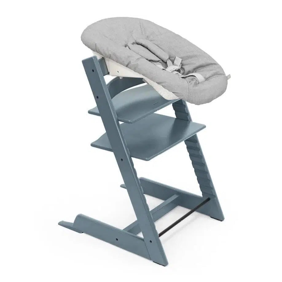 Stokke - Tripp Trapp Chair + Baby Set² Bundle - Fjord Blue-Tripp Trapp High Chair Bundles-Posh Baby