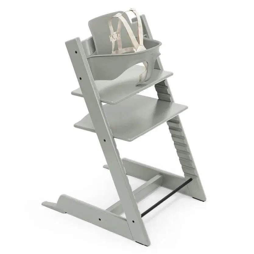 Stokke - Tripp Trapp Chair + Baby Set² Bundle - Glacier Green-Tripp Trapp High Chair Bundles-Posh Baby