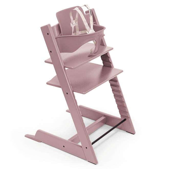 Stokke Tripp Trapp Chair & Baby Set2 Bundle - Heather Mauve