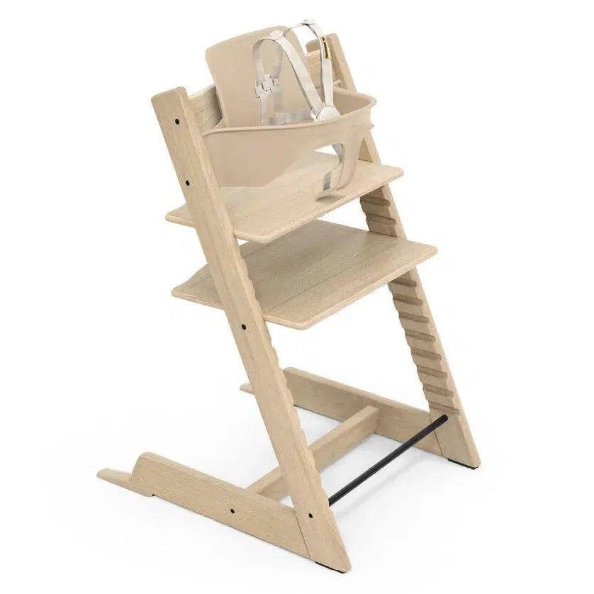 Stokke - Tripp Trapp Chair + Baby Set² Bundle - Oak Natural-Tripp Trapp High Chair Bundles-Posh Baby