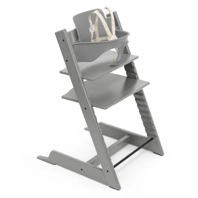 Stokke - Tripp Trapp Chair + Baby Set² Bundle - Storm Grey-Tripp Trapp High Chair Bundles-Posh Baby