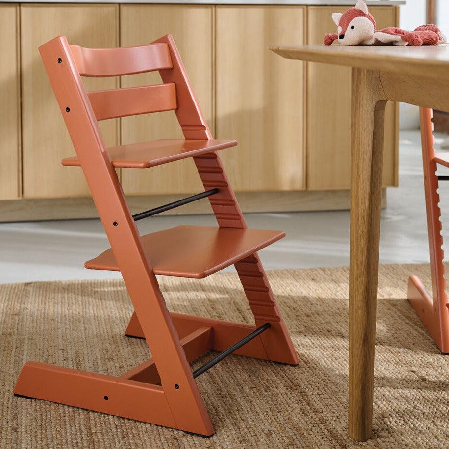 Stokke - Tripp Trapp Chair + Baby Set² Bundle - Terracotta-Tripp Trapp High Chair Bundles-Posh Baby