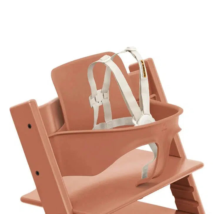 Stokke - Tripp Trapp Chair + Baby Set² Bundle - Terracotta-Tripp Trapp High Chair Bundles-Posh Baby